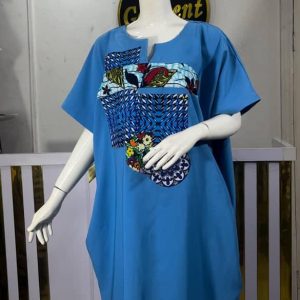 Korean Crepe Ankara patch Bubu