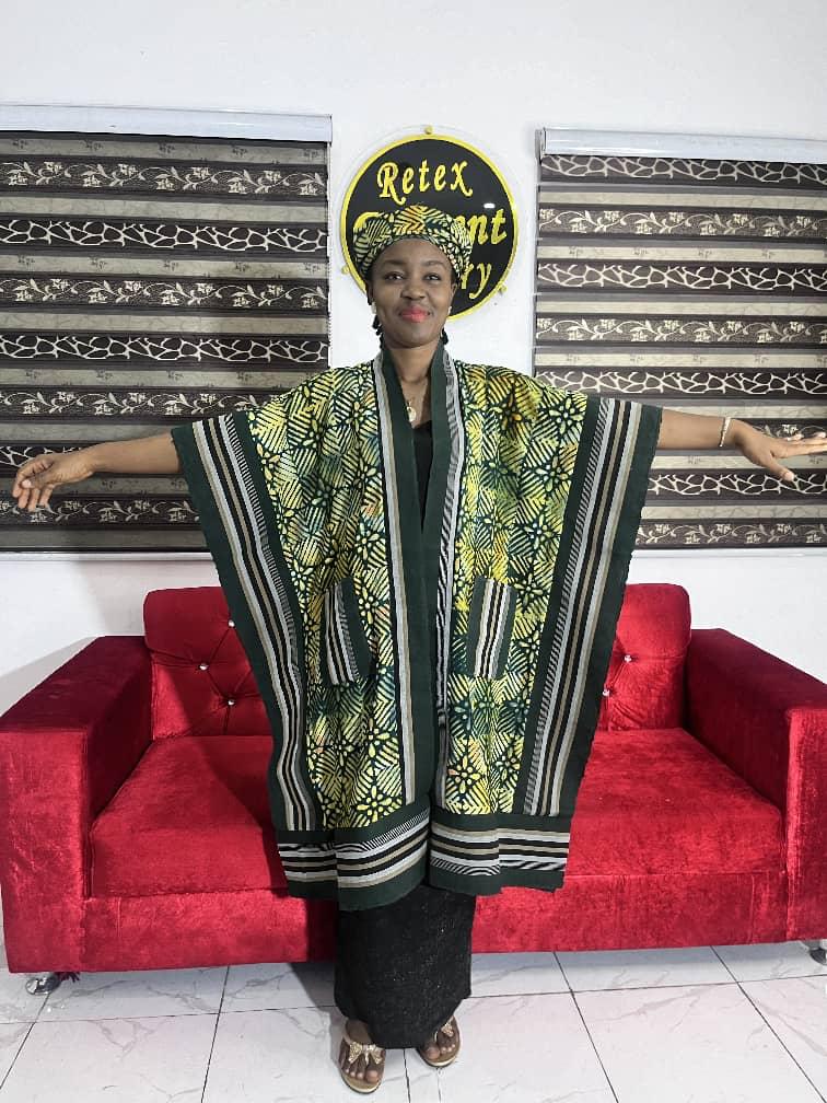 Adire and Asoke knee length kimono