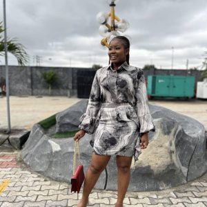 Chiffon skirt and blouse