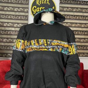 Unisex Ankara Styled Hoodie