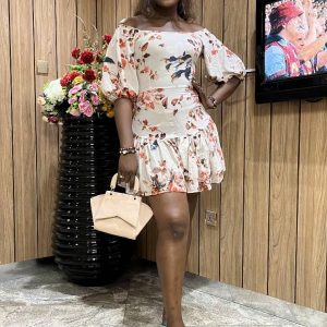 Chiffon mini dress