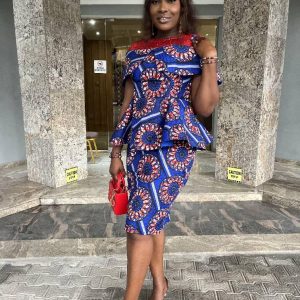 Ankara skirt and blouse