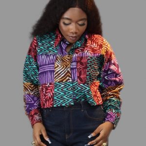 Lulu Ankara Cropped Shirt
