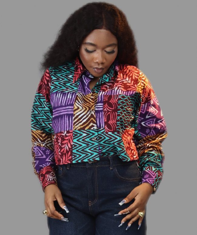 Lulu Ankara Cropped Shirt