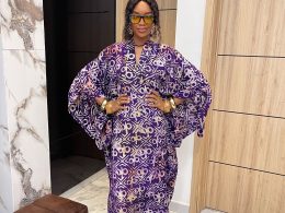 Tope in purple-cream