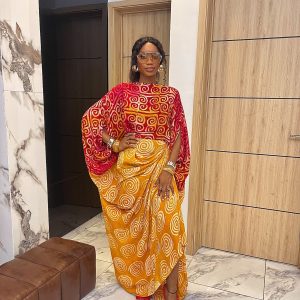 Martha combo in red-mustard