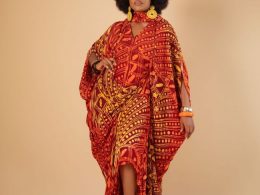 Mary kaftan in orange