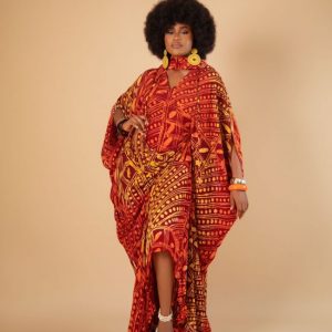 Mary kaftan in orange