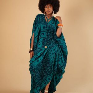 Mary kaftan in teal