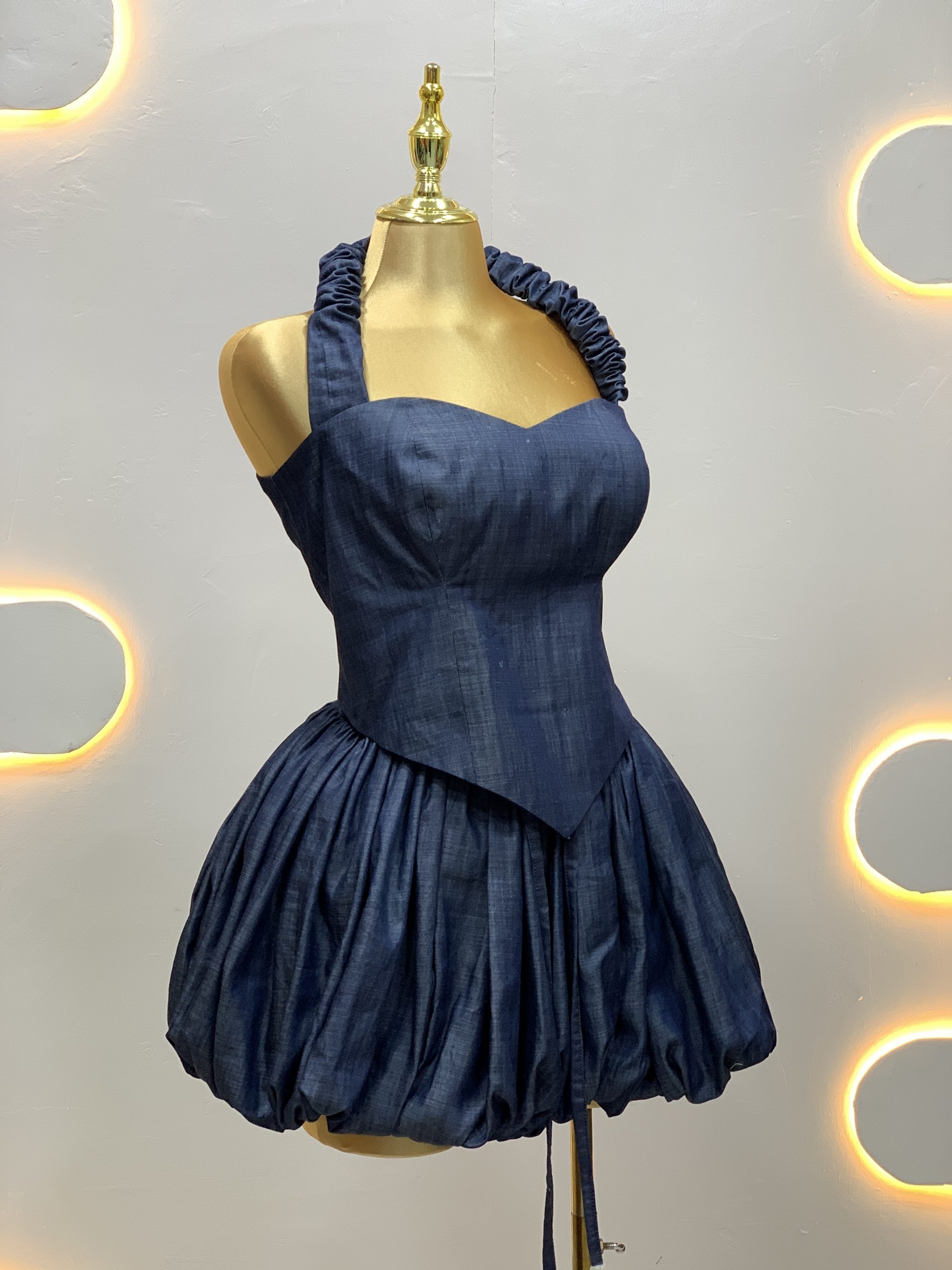 Denim Balloon Skirt - Image 2