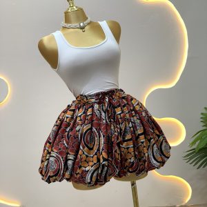 Ankara Balloon Skirt